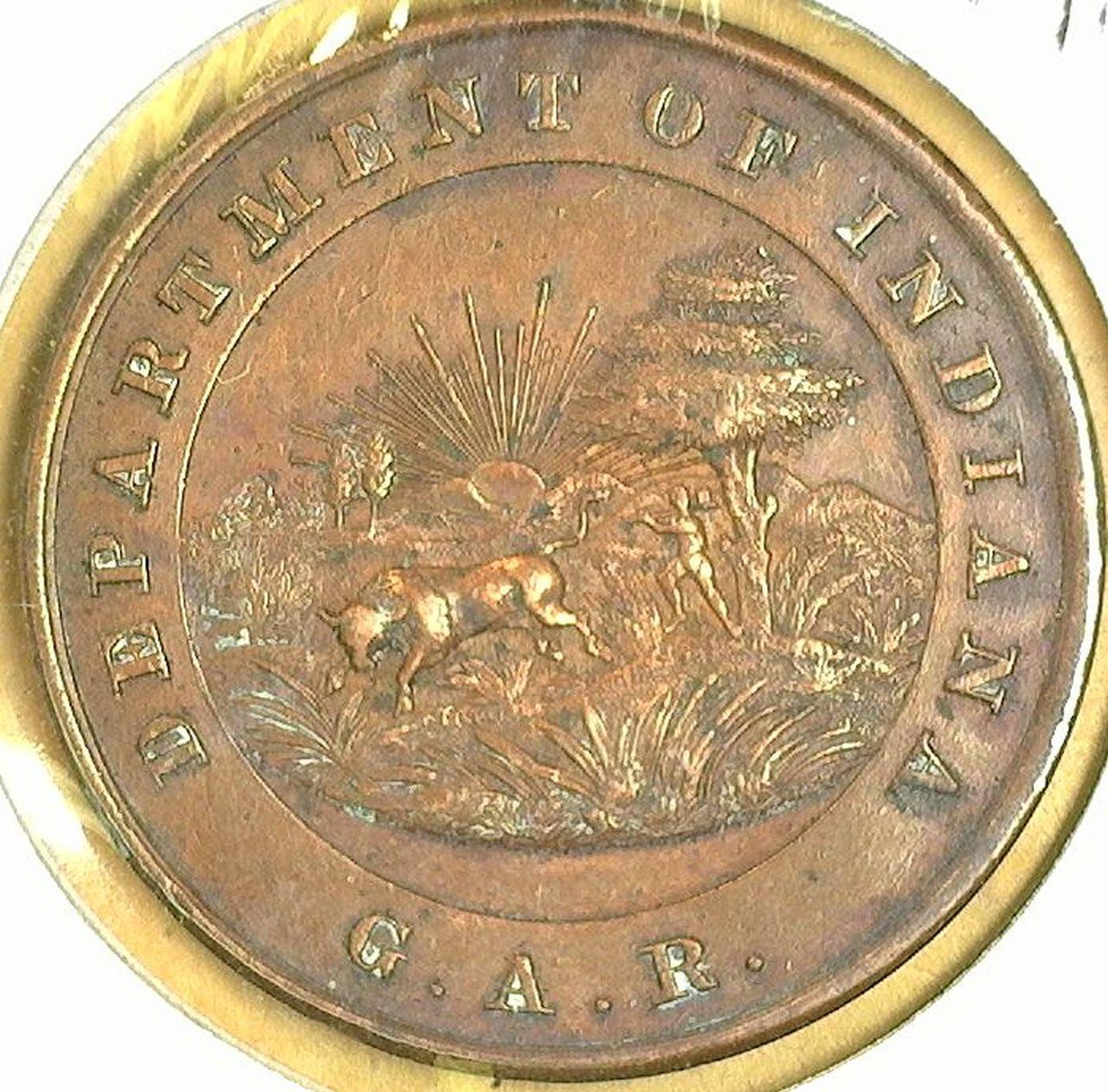 G.A.R. Department of Indiana Bronze Medal.