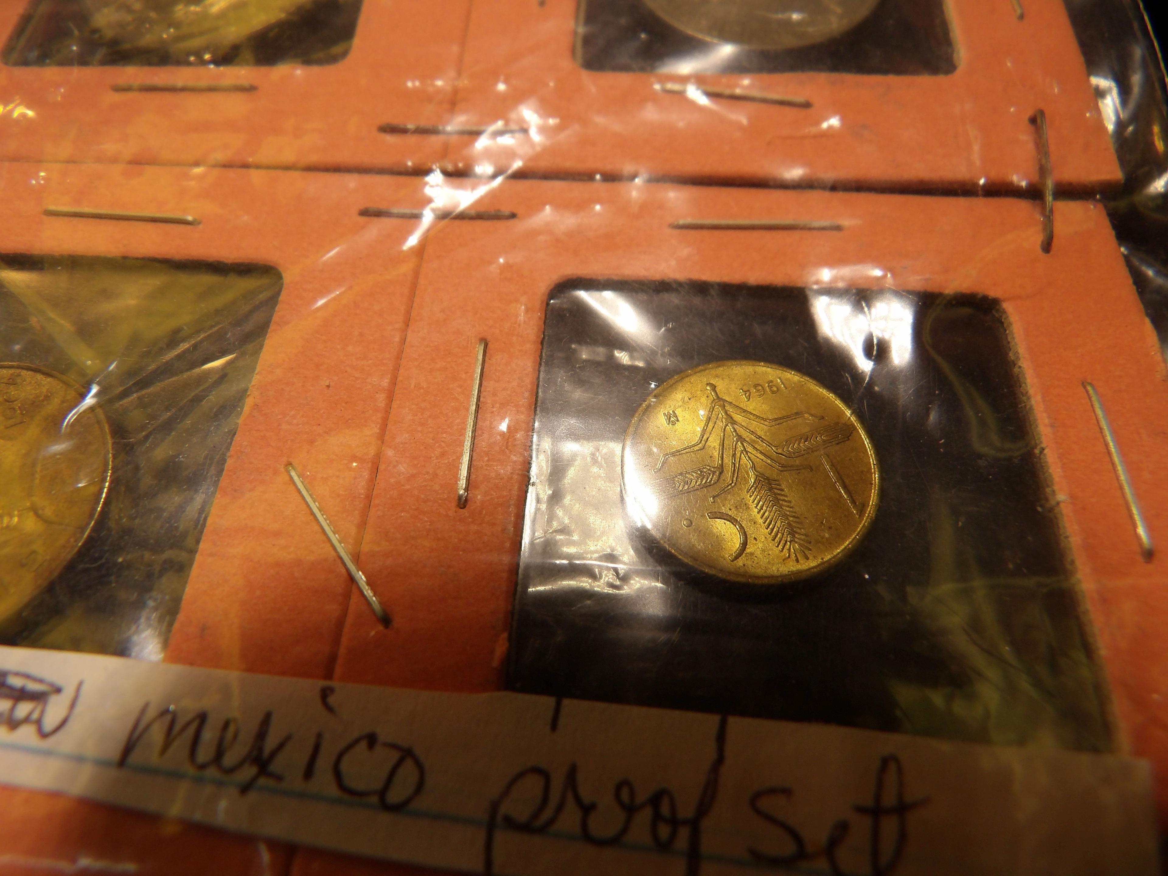 1964 Mexican 6-Piece Coin Set. BU.