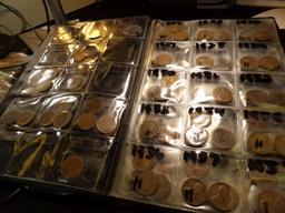 Coin Album, (158) Lincoln Cents 1913-2023 Many BU & (3) Buffalo Nickels, (2) Silver Dimes.