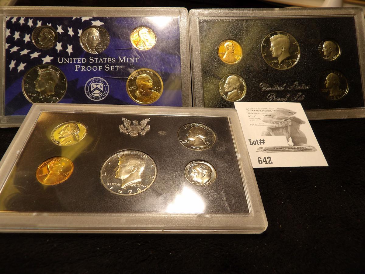 1972S, 1983S & 2006S Proof Sets No Boxes.