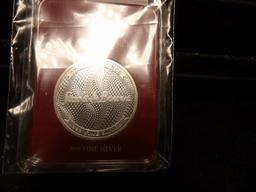 Stacks Bowers One Ounce .999 Fine Silver in a nice case.