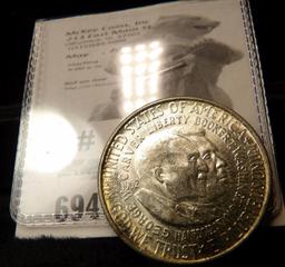 1952 Silver Washington/Carver Commemorative Half Dollar. Uncirculated.