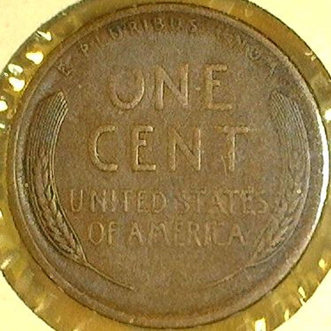 1910 S Lincoln Cent, VF. Carded.