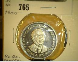 1983 Honor Citizen Award Jesse A. Helms, Silver Half Troy Ounce.