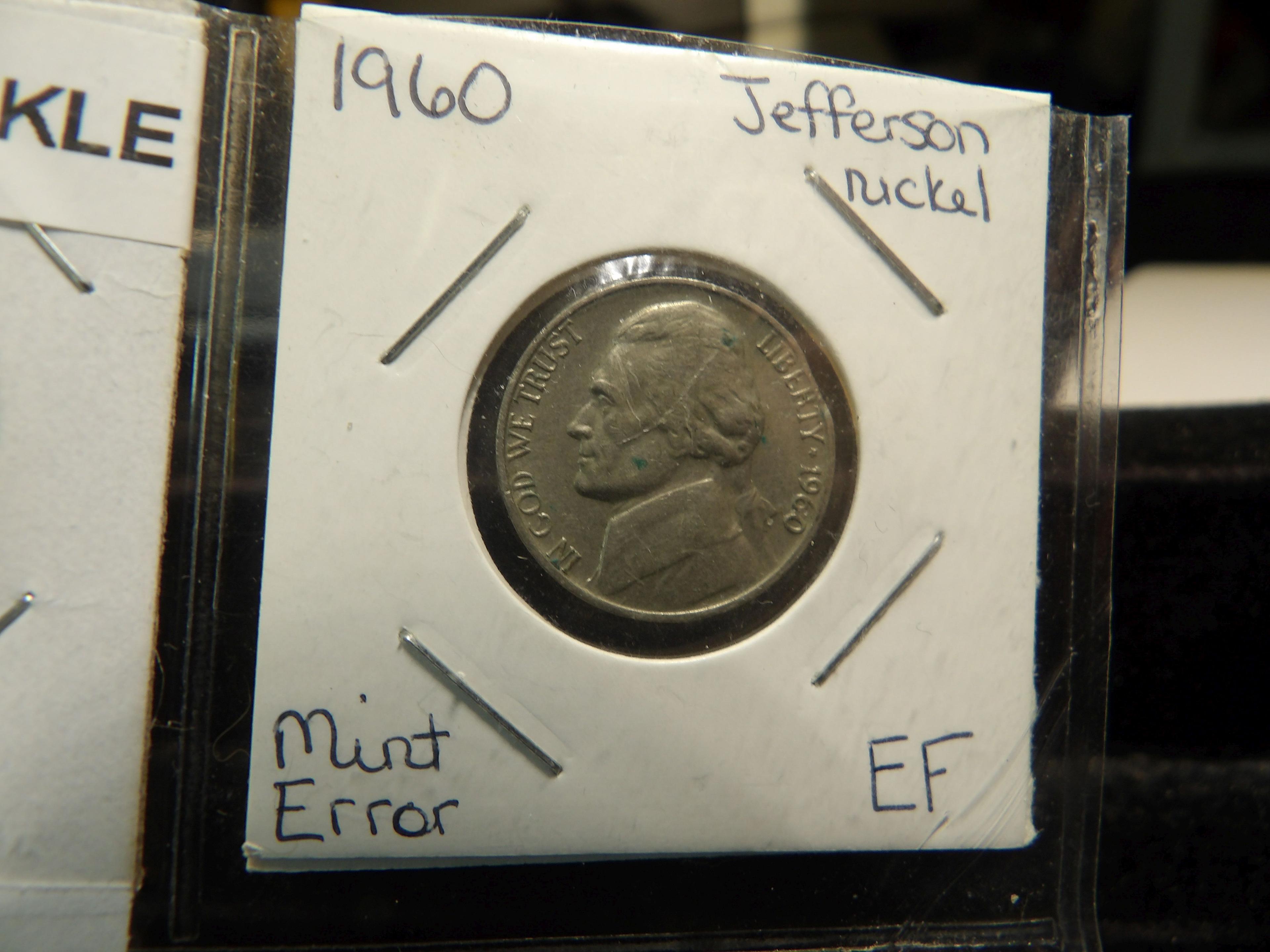 (2) Lincoln Cent & (4) Nickel Mint errors including a Waffle Nickel, which is a whole different ball