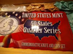 2008 U.S. Mint Commemorative Knife & Coin Set.
