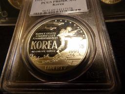 1986 D BU & (2) 1986 S Proof Liberty Half Dollars; & 1991 P Korea PCGS Proof 69 Cameo Half Dollar.