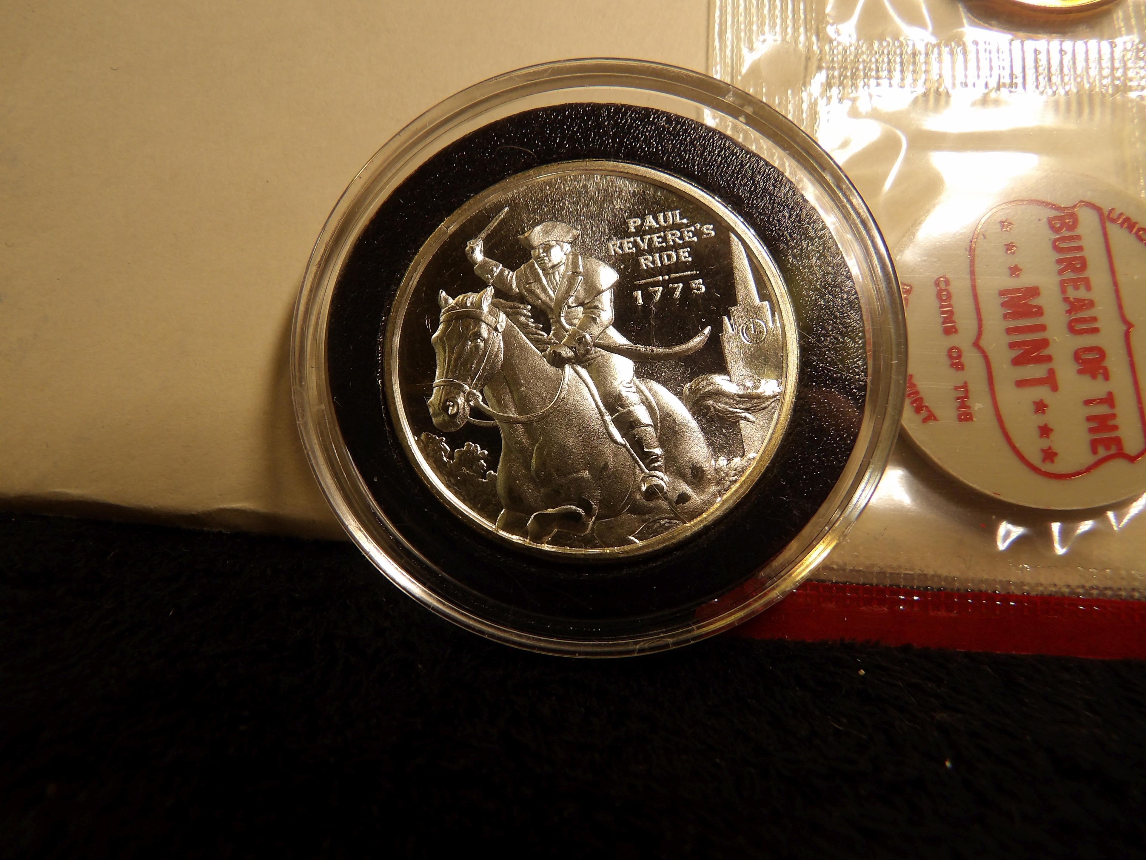 1964 P, 1971-95S, & (12) 1970 S Proof Jefferson Nickels; Paul Revere Rides 1775 half-ounce .999 fine