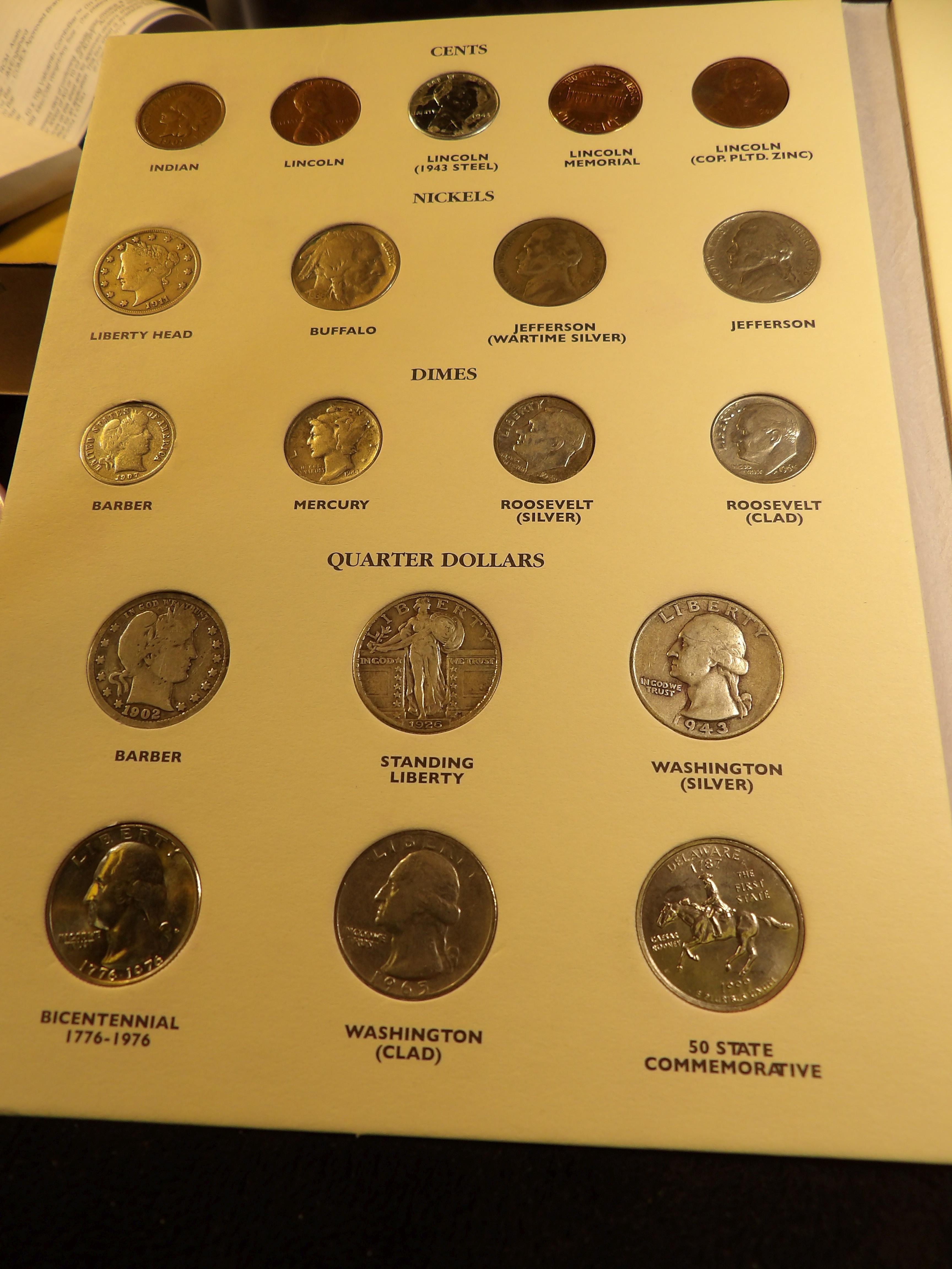 Twentieth Century Type Set with great looking coins in a Littleton Archival Album.