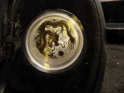 2012 Australian Lunar Year of Dragon Coin in original box.