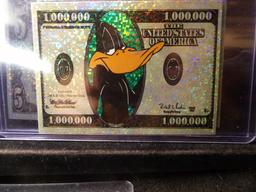 Warner Brothers Cartoon Currency $1, $5, $10, $20, $1 Million Dollar, & $100 Million Dollar; & $12,4