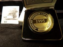 Jeff Gordon Proof One Troy Ounce .999 Fine Silver 1995 Nascar; Envir Mint in case and box.
