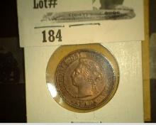 1896 Queen Victoria Canada Large Cent, Brown AU.