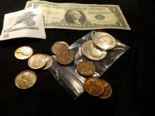 1983 D circulated & 1991 S Proof Kennedy Half-Dollars; (10) better grade Wheat Cents; & series 1957