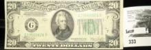 Series 1934C $20 Federal Reserve Note.