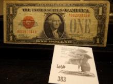 Series 1928 One Dollar Red Seal U.S. Note, Signed Woods & Wooden.