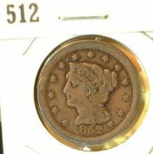 1852 U.S. Large Cent VG.