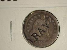 1843 Liberty Seated Dime Counterstamped “ORAY” AG-G.