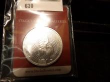 Stacks Bowers One Ounce .999 Fine Silver in a nice case.