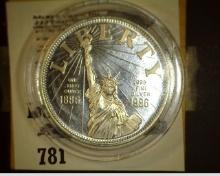 Liberty One Ounce .999 Fine Silver in capsule.