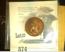 1909 Superb Red & Brown Uncirculated Indian Head Cent.