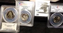 1999 S PCGS PR69 DCAM; 2005 D Oregon PCGS MS68; & 2016 S Shawnee National Parks PCGS PR69 DCAM.