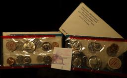 (2) nice original 1970 P & D U.S. Mint Sets with Silver Half Dollar.