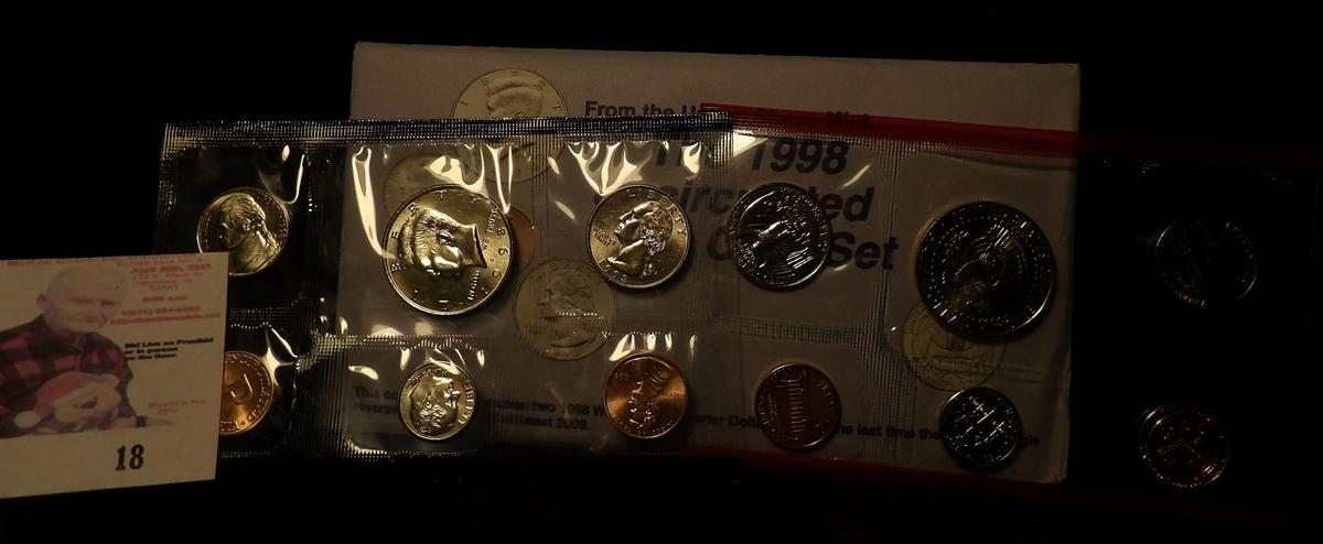 1998 P & D U.S. Mint Sets, original as issued.