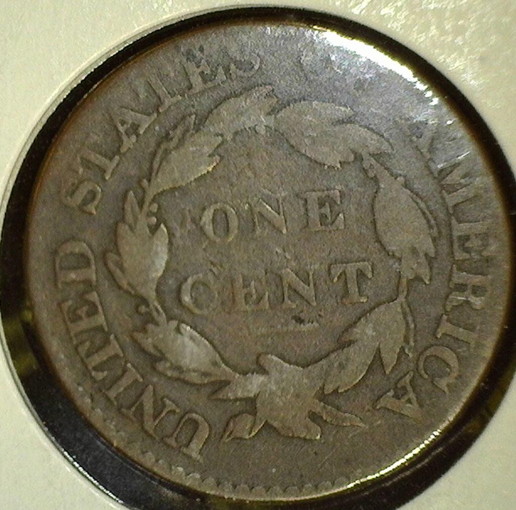 1825 Â  Large Cent - Newcomb 2, VG.