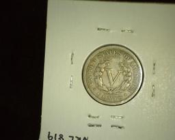 1899 Liberty Nickel, Fine.