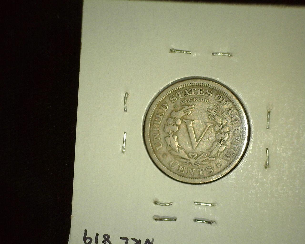 1899 Liberty Nickel, Fine.