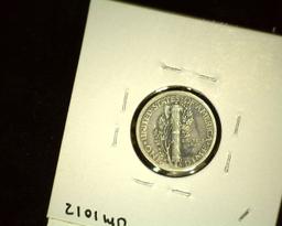 1918Â P Mercury Dime, VF.