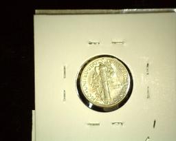 1941 P Mercury Dime, AU.