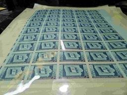 (10) Mint Sheets of U.S. Stamps. Total face value approximately $15.00.