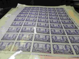 (10) Mint Sheets of U.S. Stamps. Total face value approximately $15.00.