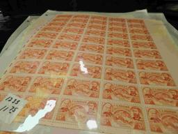 (10) Mint Sheets of U.S. Stamps. Total face value approximately $15.00.