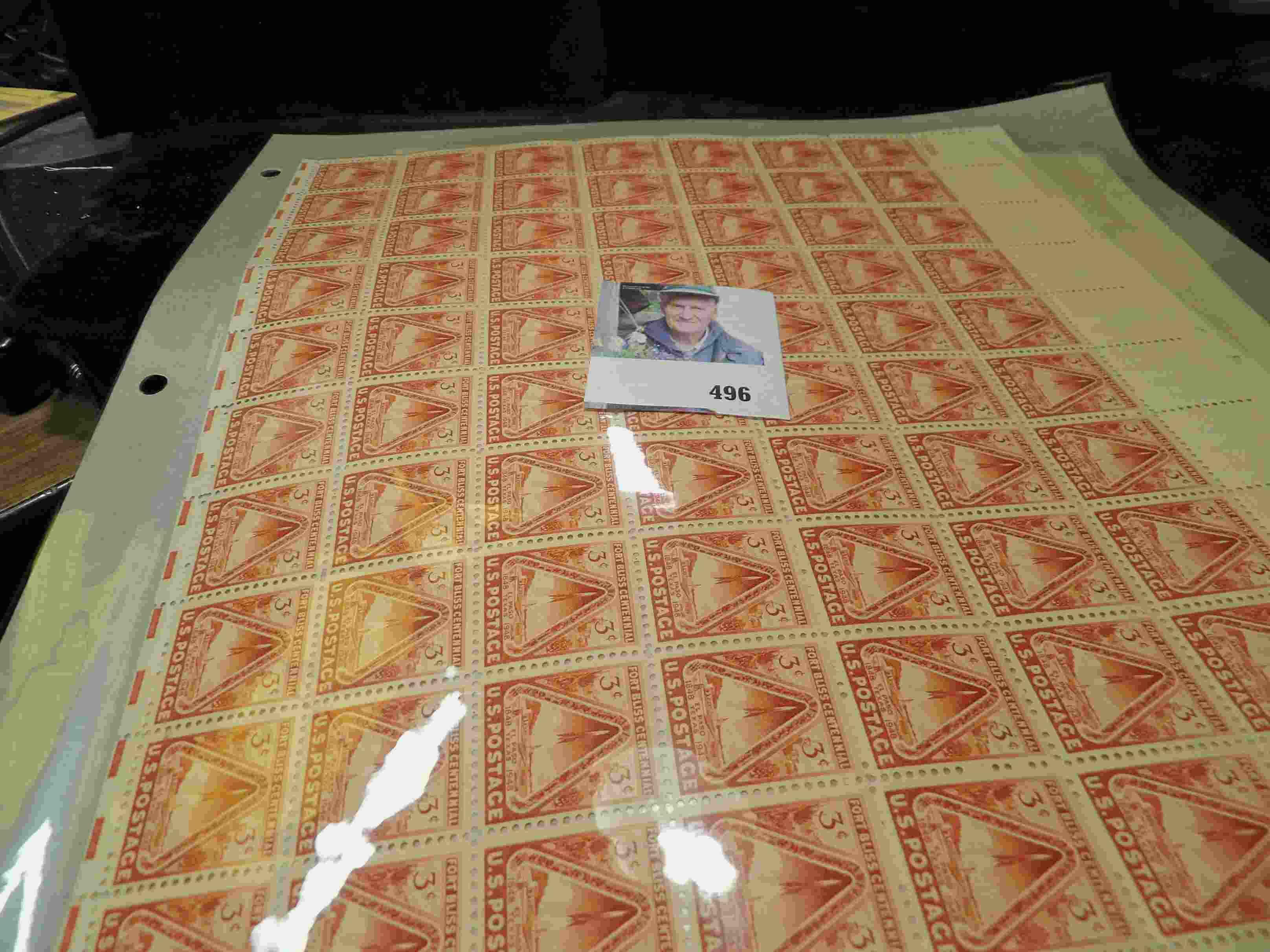 (10) Mint Sheets of U.S. Stamps. Total face value approximately $15.00.