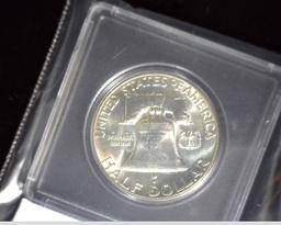 1952 P Franklin Half Dollar, BU. In Snaptight case.