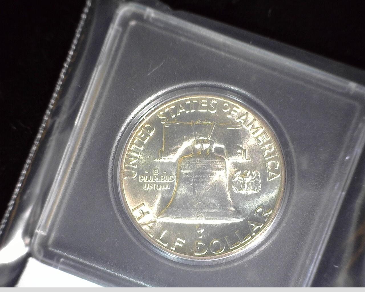 1952 P Franklin Half Dollar, BU. In Snaptight case.