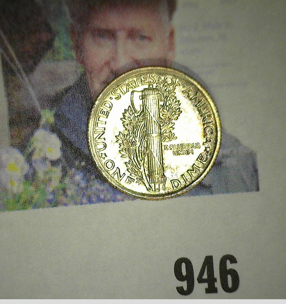 1923 P Mercury Dime, Brilliant Uncirculated. FSB.