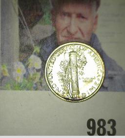 1942 S Mercury Dime, Brilliant Uncirculated