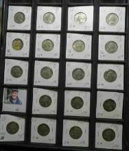 19-piece Set of all different 1965-1985 date or Mint mark Washington Quarters. All carded.