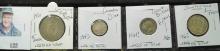 Group of 4 silver foreign coins - .4648 oz silver in this group - German,Canada, G.B. & Swiss