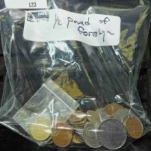 Bulk foreign grab bag - over 1/2 pound of coins from all over, includes some old Chinese