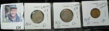 US group - No date shield nickel, 3 Liberty Nickels 1901,1912 & 12 D all Good, 1927 D wheatie