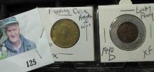 Lucky Penny 1940 D Lincoln XF and Flipping Coin - Heads I win, Tails you lose