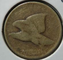 1858 LL Flying Eagle Cent - AG