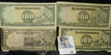 Group of WW II Japanese Occupation of the Philippines Islands Banknotes.