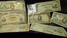 Group of WW II Japanese Occupation of the Philippines Islands Banknotes.
