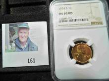 NGC 1954 S MS 66 RD - Lincoln Wheat Cent